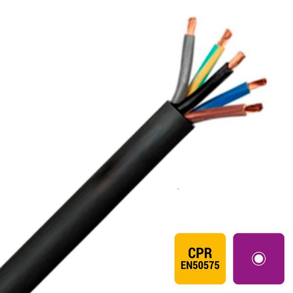 H07RN-F rubberkabel flexibel 750V Eca zwart 4G10mm²