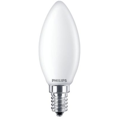 Philips Classic filament LED candle 4.3-40W E14 B35 230V 2700K 470lm CRI80 Frozen 15000u