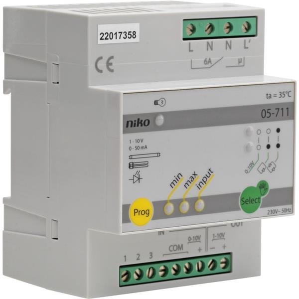 Modulaire dimmer voor het schakelen en dimmen van elektronische voorschakelapparatuur