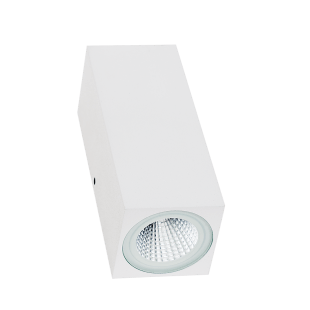 Outdoor wand opbouw incl AC LEDmodule 2x4W IP54 ZWART