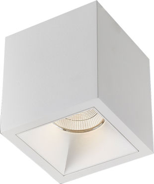 Opbouw plafond 8,9W 3000K CRI>80 48° 1135Lm TriacDIM 85x85x83mm ZWART