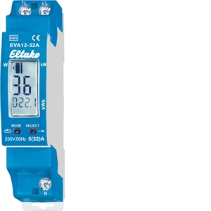 Energieverbruikmeter tot 32A met LCD-Display