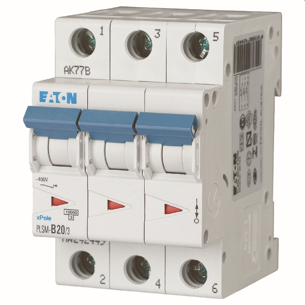 Automaat 3P 20A 10kA C (PLSM-C20/3-MW)