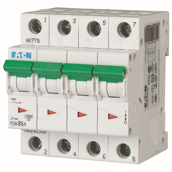 Automaat 4P 6A 10kA C (PLSM-C6/4-MW)