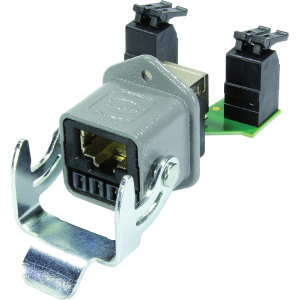 Han 3A RJ45 Hybrid Cat.6 PFT 8+4p EMV-P