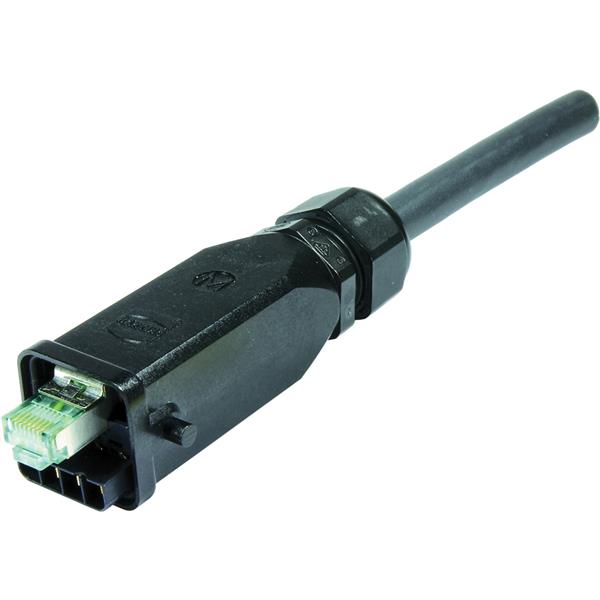 Han 3A RJ45 Hybrid Gigalink Cat.6a plug (IP65/67)