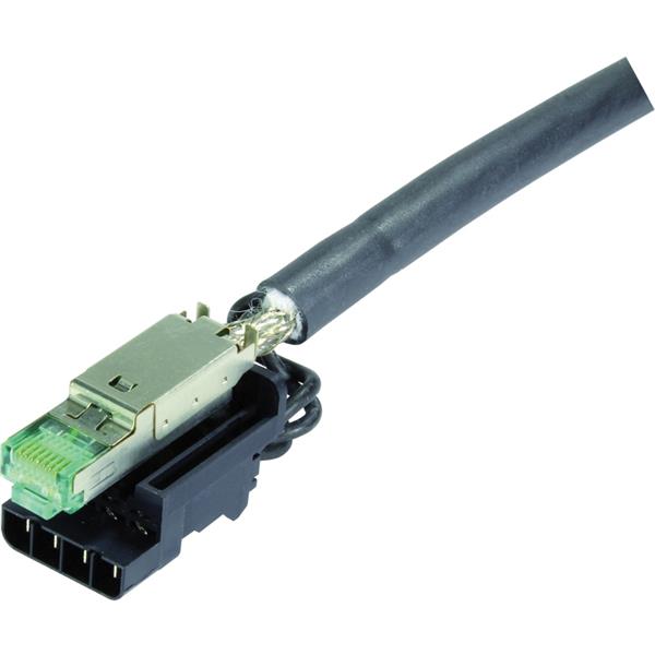 Han 3A RJ45 Hybrid Gigalink Cat.6a plug (IP65/67)