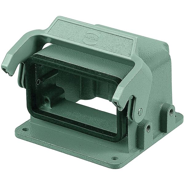 Han drive housing 10B with hinged cover