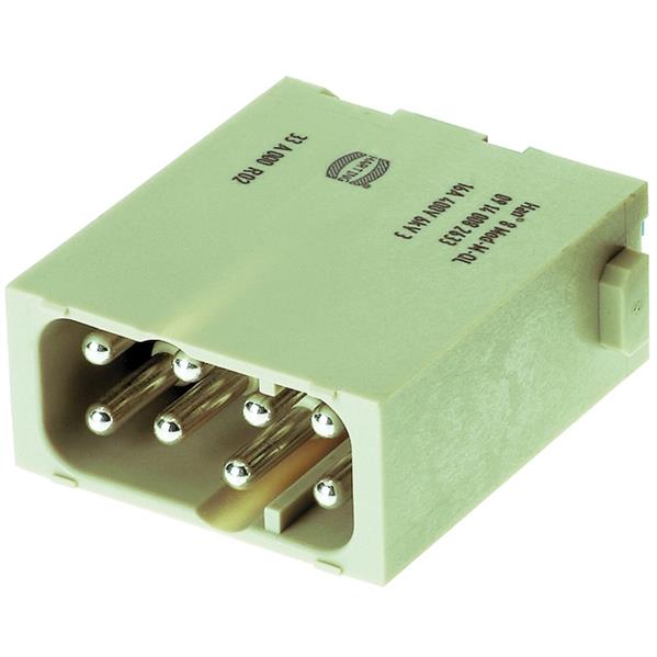 Han EE Quick-Lock module, male 1,5mm