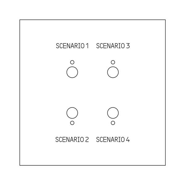 ART My Home bediening 4 scenarios épure Gespiegeld goud