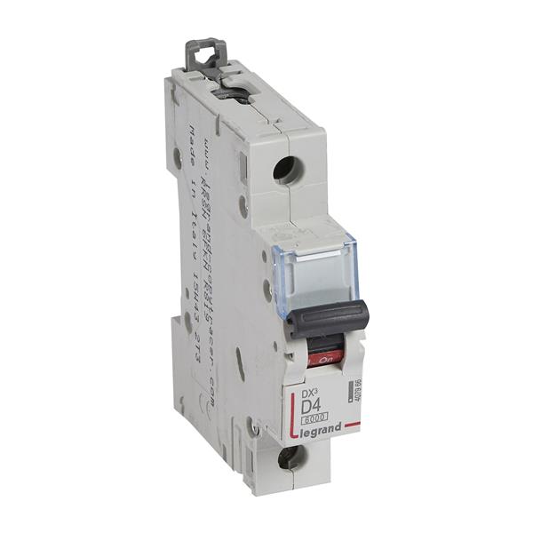 Automaat DX³ 6000A/10kA 1P D04 400V 1 module