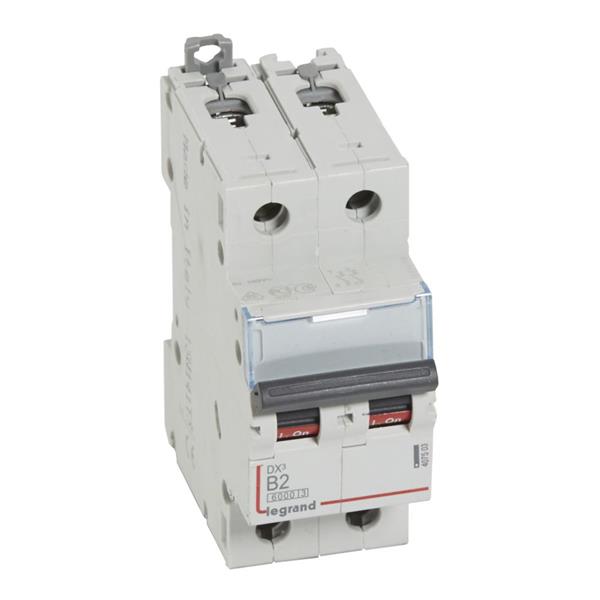 Automaat DX³ 6000A/10kA 2P B02 230/400V - 2 modules