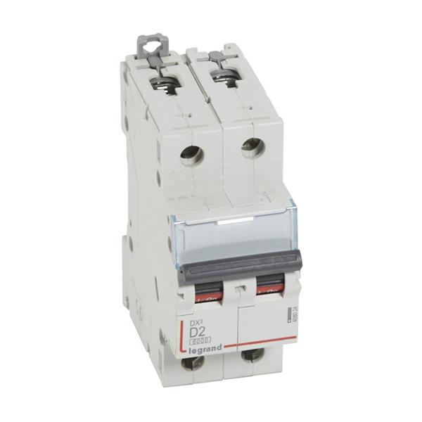 Automaat DX³ 6000A/10kA 2P D02 400V 2 modules