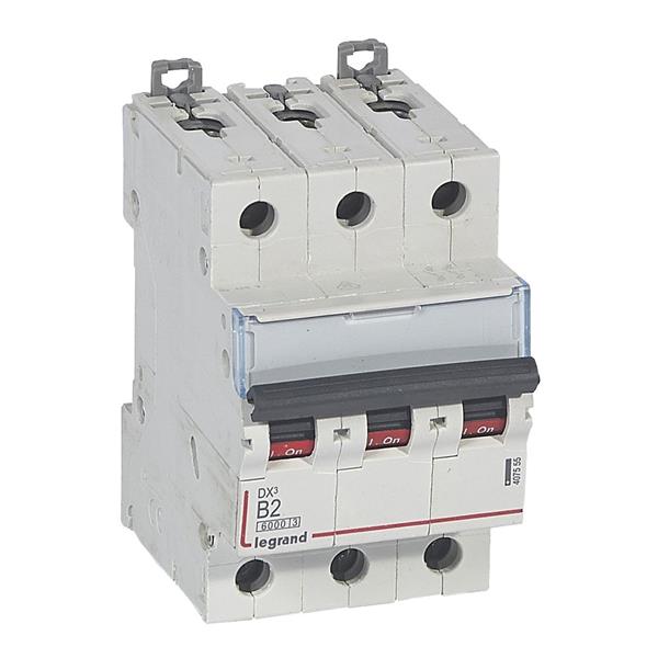 Automaat DX³ 6000A/10kA 3P B02 400V - 3 modules