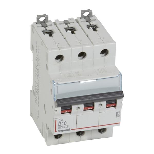 Automaat DX³ 6000A/10kA 3P B10 400V - 3 modules