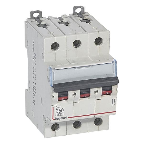 Automaat DX³ 6000A/10kA 3P B50 400V - 3 modules