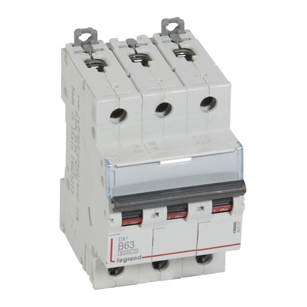 Automaat DX³ 6000A/10kA 3P B63 400V - 3 modules