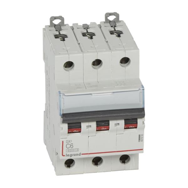 Automaat DX³ 6000A/10kA 3P C06 400V 3 modules