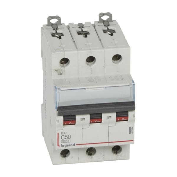 Automaat DX³ 6000A/10kA 3P C50 400V 3 modules