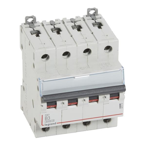 Automaat DX³ 6000A/10kA 4P B03 400V - 4 modules