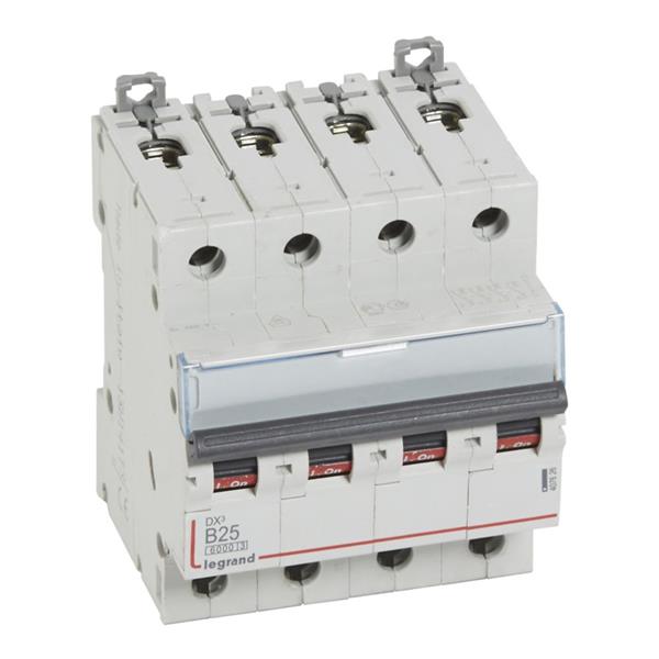 Automaat DX³ 6000A/10kA 4P B25 400V - 4 modules