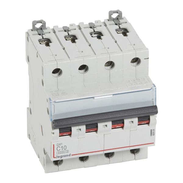 Automaat DX³ 6000A/10kA 4P C10 400V 4 modules