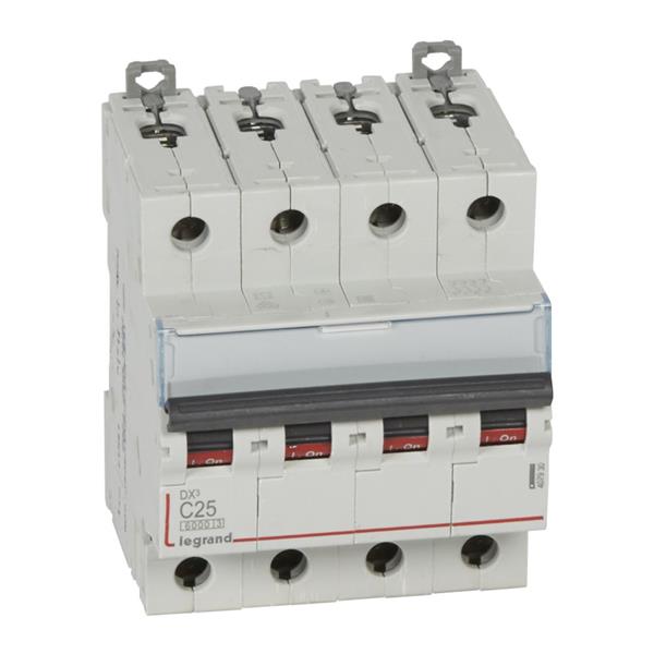 Automaat DX³ 6000A/10kA 4P C25 400V 4 modules