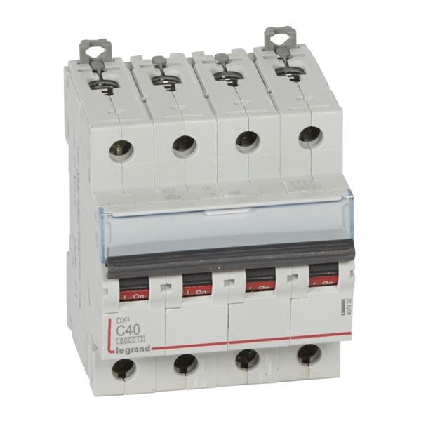 Automaat DX³ 6000A/10kA 4P C40 400V 4 modules