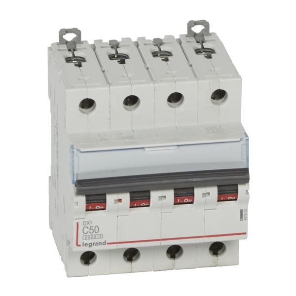 Automaat DX³ 6000A/10kA 4P C50 400V 4 modules