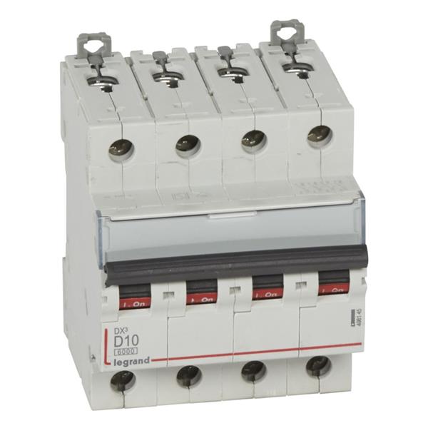 Automaat DX³ 6000A/10kA 4P D10 400V 4 modules