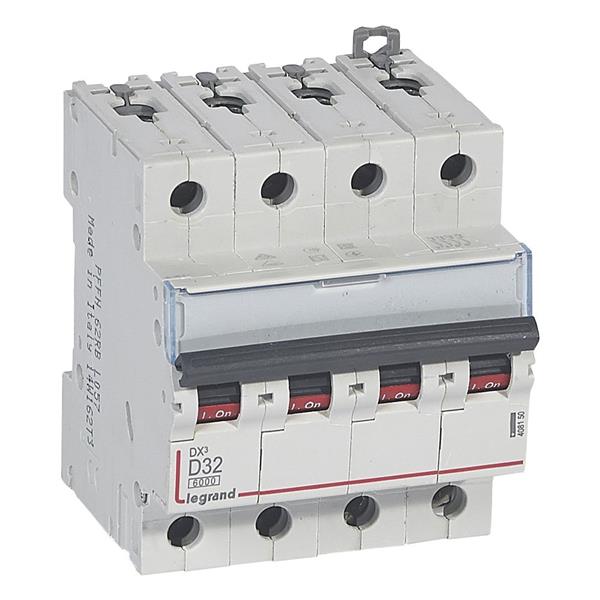 Automaat DX³ 6000A/10kA 4P D32 400V 4 modules