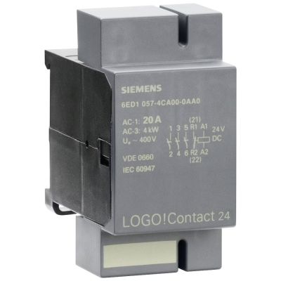 LOGO! contact 24 Switching module for direct switching of resistive loads up to