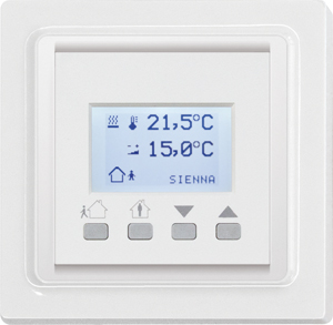 Powerline temperatuurregelaar display wit E-design