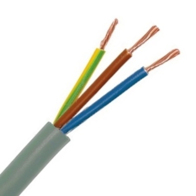 H05VV-F VTMB flexibele kabel PVC gladde buitenmantel grijs 3G1mmý