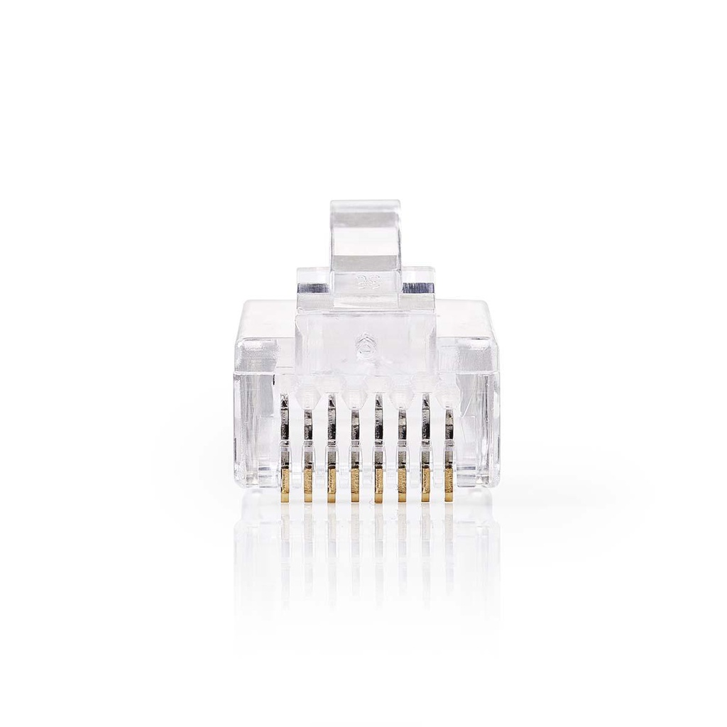 Cat 6 Netwerkconnector | RJ45 (8P8C) Male - 10 Stuks | Transparant