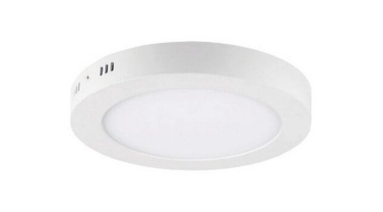 LNL-FL-ROND-180 WW Opbouw rond LED-paneel 12W, 3000K, wit