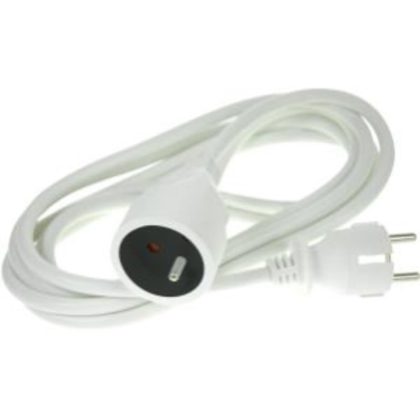 Extension cord with earth 3m white