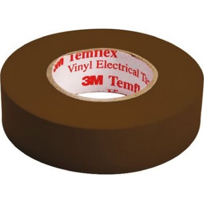 Temflex 1500 elektrische isolatietape TX19BR vinyl 19mm x 20m bruin