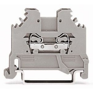 2-draads rijgklem; 1,5 mm²; geschikt voor Ex i-toepassingen; markeringshouders aan de zijkant; voor draagrail 35 x 15 en 35 x 7,5; CAGE CLAMP®; 1,50 mm²; blauw