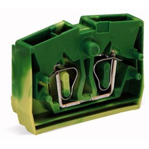 2-draads tussenklem; zonder drukknop; 2,5 mm²; CAGE CLAMP®; 2,50 mm²; groen-geel