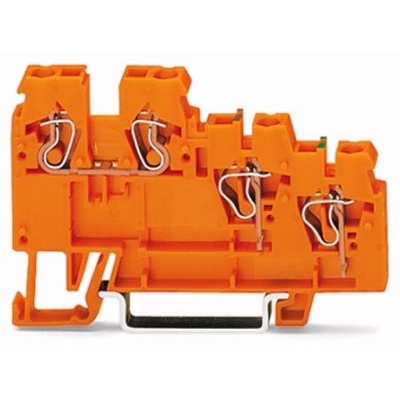 3-draads actuatorvoedingsklem; met gekleurde invoeropeningen; 2,5 mm²; CAGE CLAMP®; 2,50 mm²; oranje