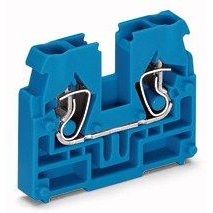 2-draads klem; geschikt voor Ex i-toepassingen; zonder drukknop; zonder klikvoetje; 2,5 mm²; CAGE CLAMP®; 2,50 mm²; blauw