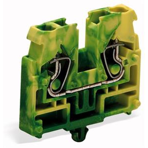 2-draads eindklem; zonder drukknop; 2,5 mm²; CAGE CLAMP®; 2,50 mm²; groen-geel