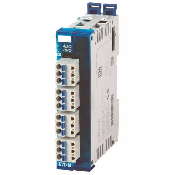 Digitaal 4 DQ relais, 230Vac/6A , 24Vdc/6A (XN-322-4DO-RNO)