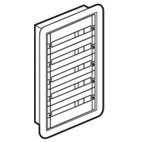 Inbouwverdeelkast XL³ 160 - 5 rijen - 120 modules - gebruiksklaar - grijs RAL 7035 - voorkant (h x b) 995 x 670 mm - inbouwdoos (h x b) 940 x 617 mm