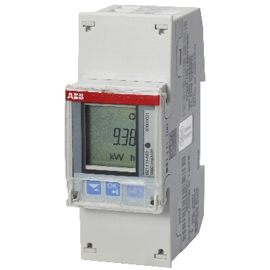 Energiemeter - B serie - 1x 230Vac - 65A - pulse - B (cl 1) - Steel - MID