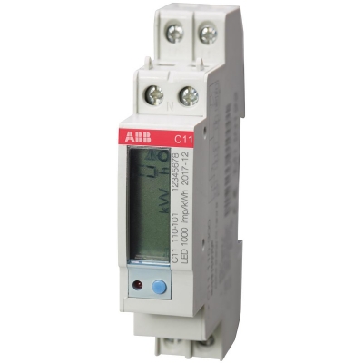 Energiemeter  C serie  1x230Vac, 40A, 1xS0 pulse of alarm