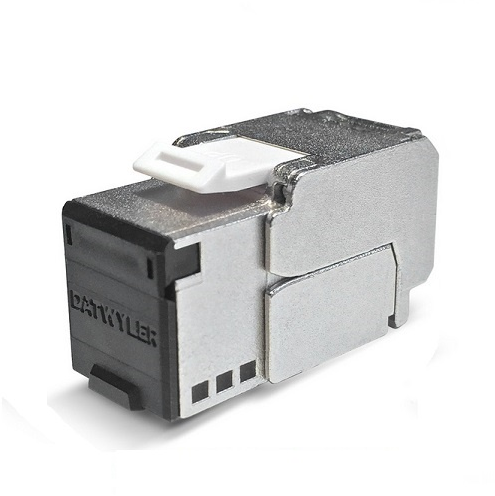 RJ45 Module KS-TC Plus Cat.6A Toolless, afgeschermd met stofluikje, compacte versie