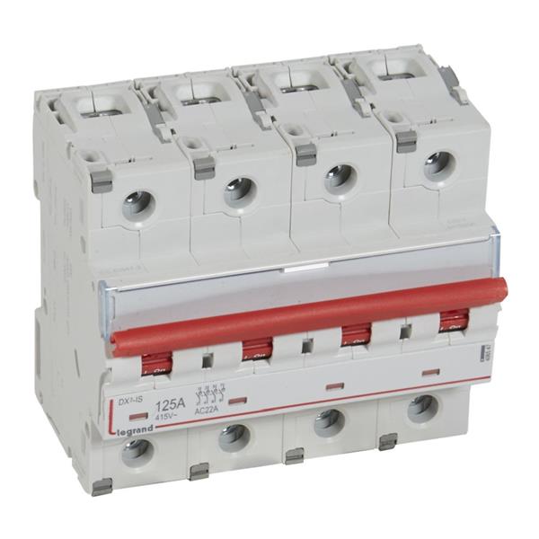 Lastschakelaar DX³ 4P 125A met uitschakelaar - 4 modules