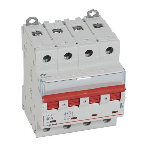 Lastschakelaar DX³ 4P 40A met uitschakelaar - 4 modules